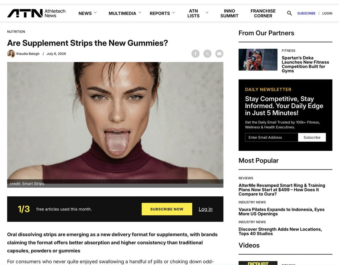 Athletech News Features Smart Strips